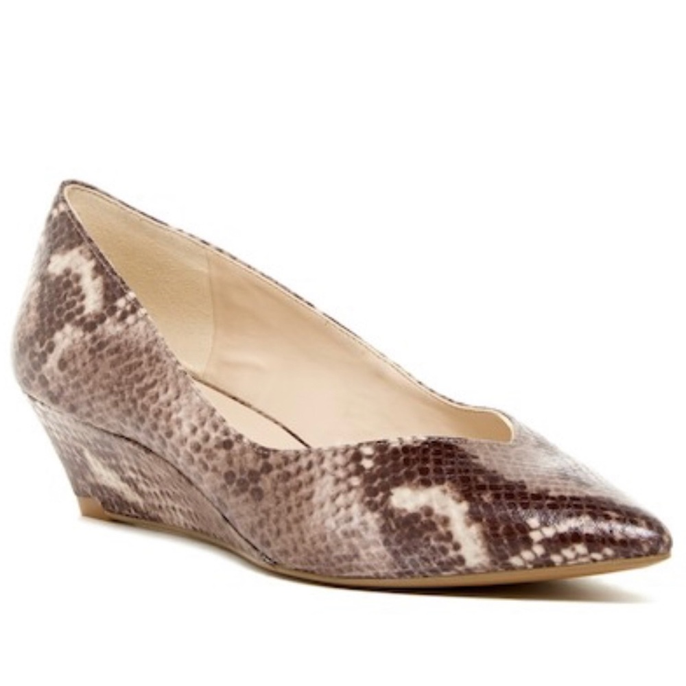 Nine West Snakeskin Elenta Wedge Pump